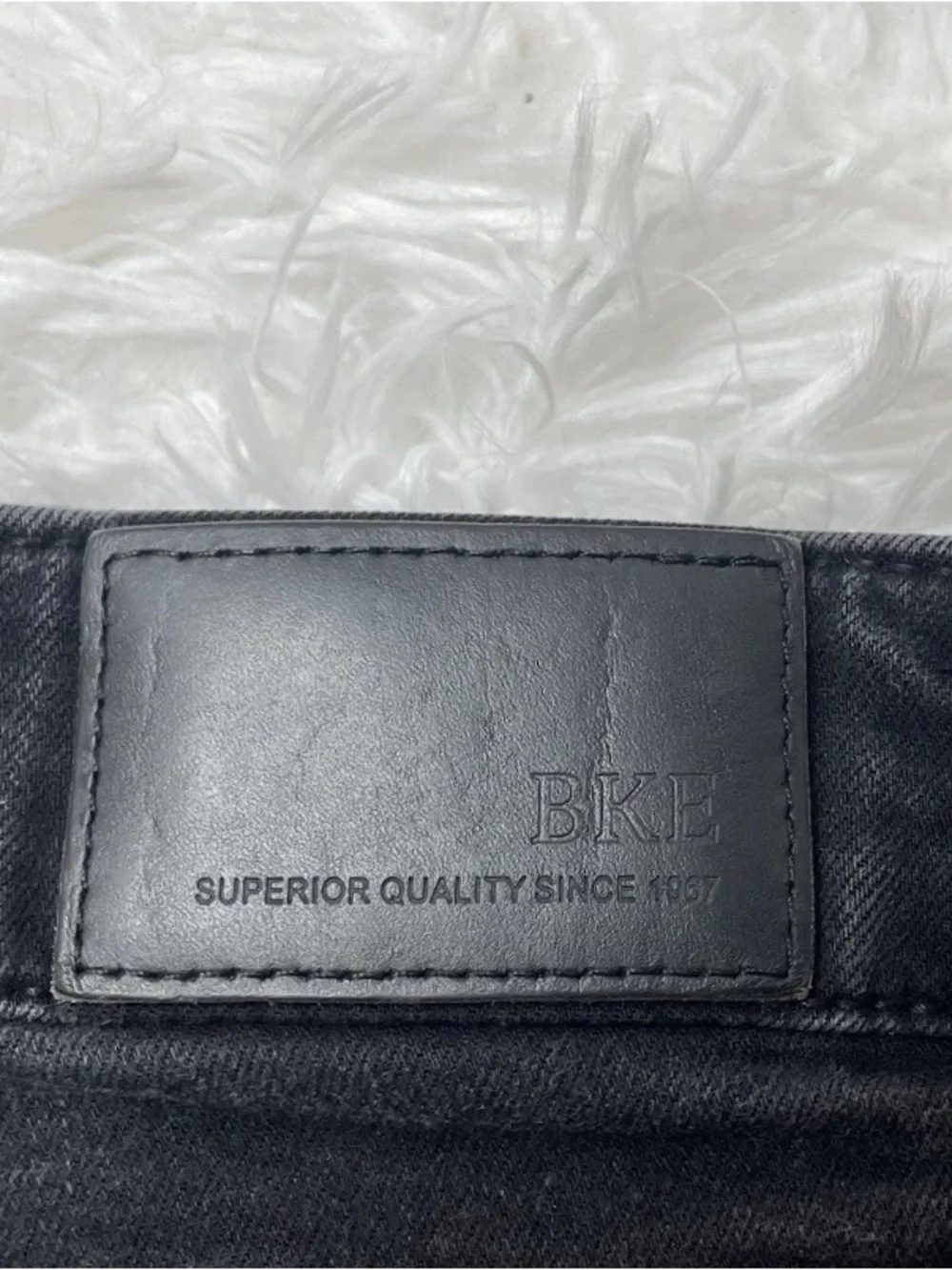 BKE Payton Bootcut Jeans Womens Size 31x31 Black Denim Stretch Buckle Mid Rise